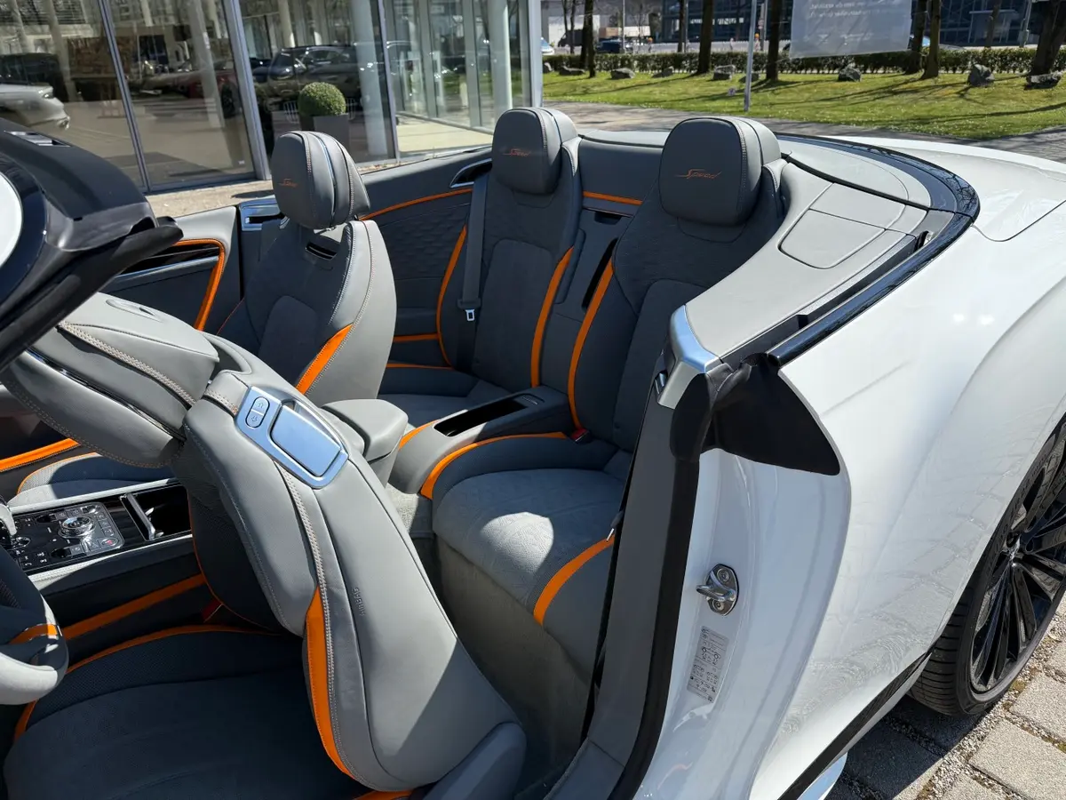 Bentley Continental GTC Speed 2025, rear view — Nice Super Car Rental, Nice. The 2025 Bentley Continental GTC Speed pairs 650 hp with a soft-top body, a combination…