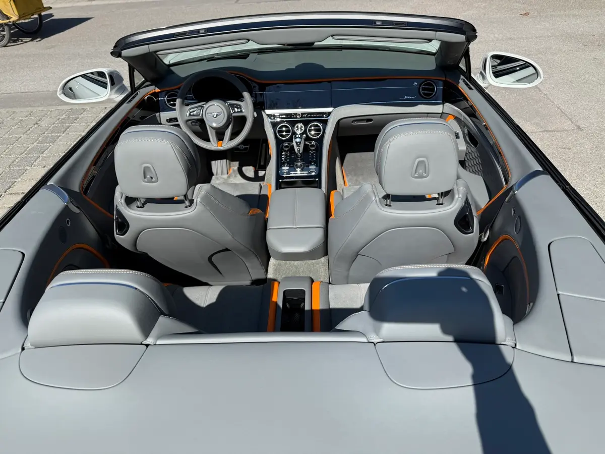 Bentley Continental GTC Speed 2025, interior — Nice Super Car Rental, Nice. The 2025 Bentley Continental GTC Speed pairs 650 hp with a soft-top body, a combination…