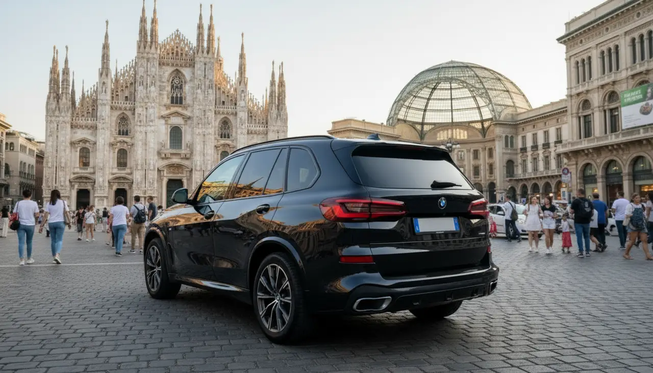 BMW X5 4.0i M 2025, extérieur — Nice Super Car Rental, Nice. Le BMW X5 4.0i M, millésime 2025, s'adresse à ceux qui veulent un SUV capable de tenir un…