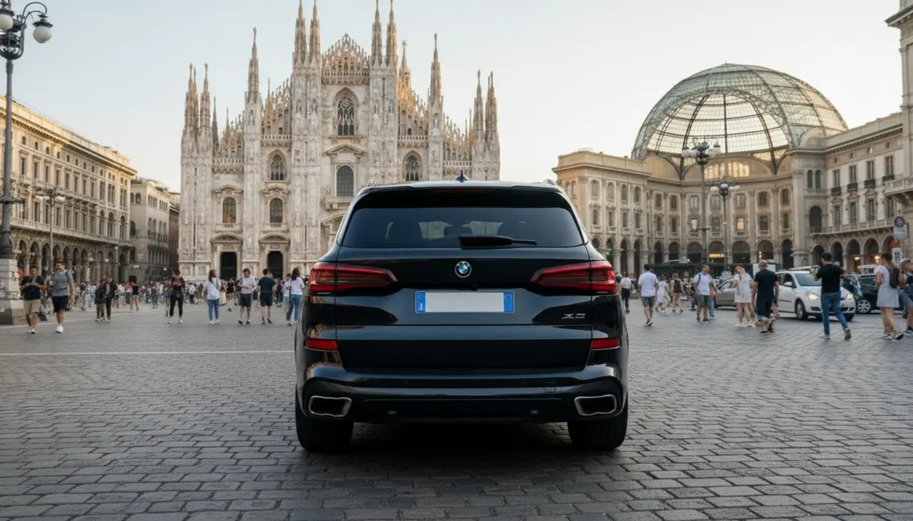 BMW X5 4.0i M 2025, vue avant — Nice Super Car Rental, Nice. Le BMW X5 4.0i M, millésime 2025, s'adresse à ceux qui veulent un SUV capable de tenir un…