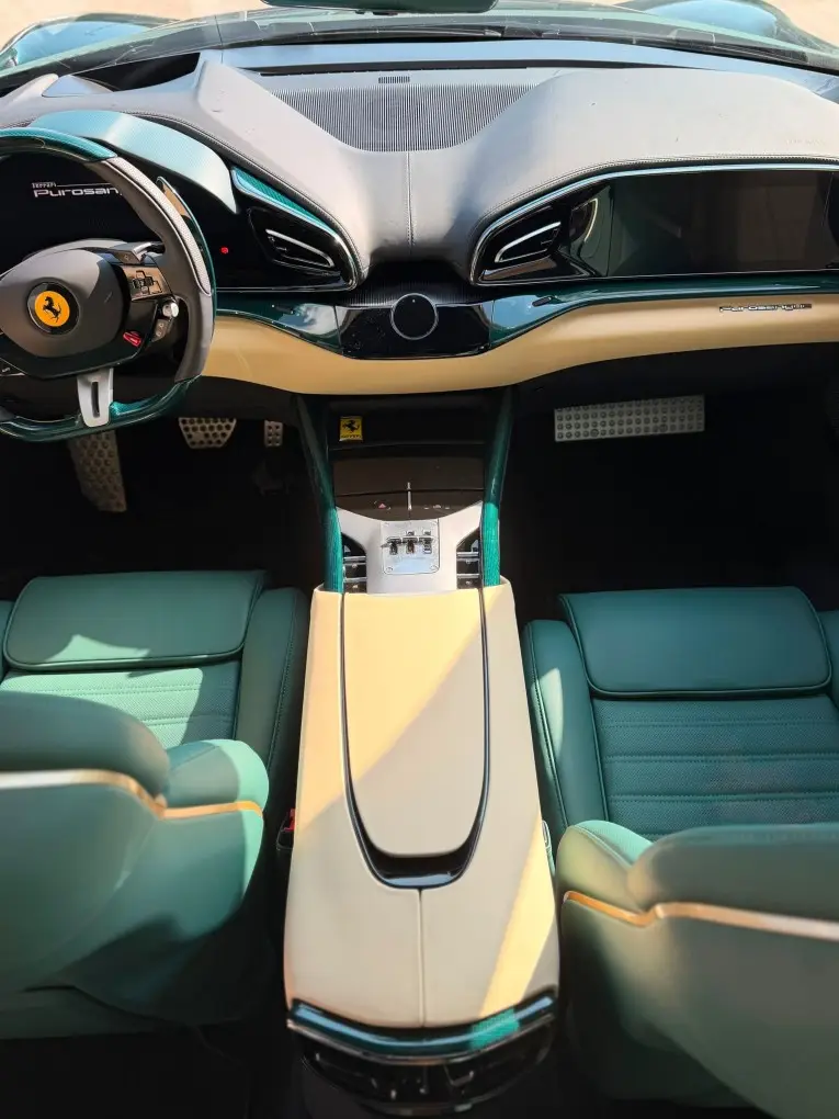 Ferrari Purosangue Atelier 2025, extérieur — Nice Super Car Rental, Nice. La Ferrari Purosangue Atelier surprend par sa configuration : quatre places réelles, un…
