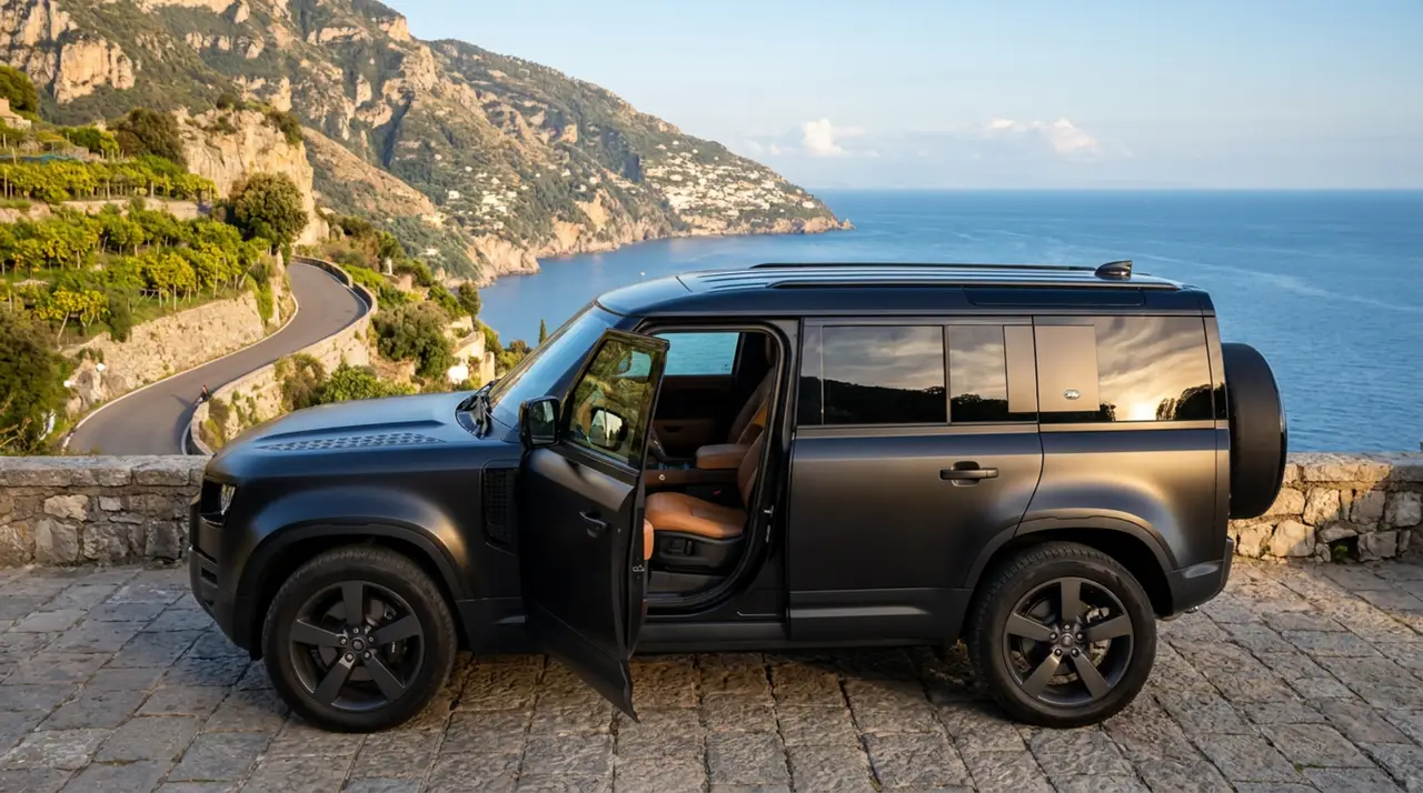 Land Rover Defender 2024, interior — Nice Super Car Rental, Nice. The 2024 Land Rover Defender brings a different proposition to the fleet than the sport…