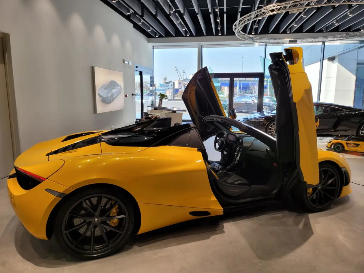 McLaren 720S Spider 2022, front view — Nice Super Car Rental, Nice. The McLaren 720S Spider pairs a 720 hp engine with a two-seat cabin built for driver…