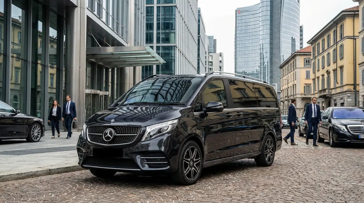 Mercedes V Class 2026 — Nice Super Car Rental, Nice. Le Mercedes Benz V Class 2026 répond à un besoin précis : déplacer jusqu'à huit personnes…