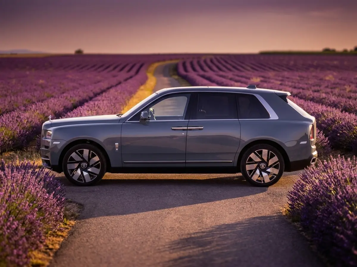 Rolls-Royce Cullinan 2025, extérieur — Nice Super Car Rental, Nice. Le Rolls-Royce Cullinan 2025 impose sa présence dès les premiers mètres de conduite. Ses…