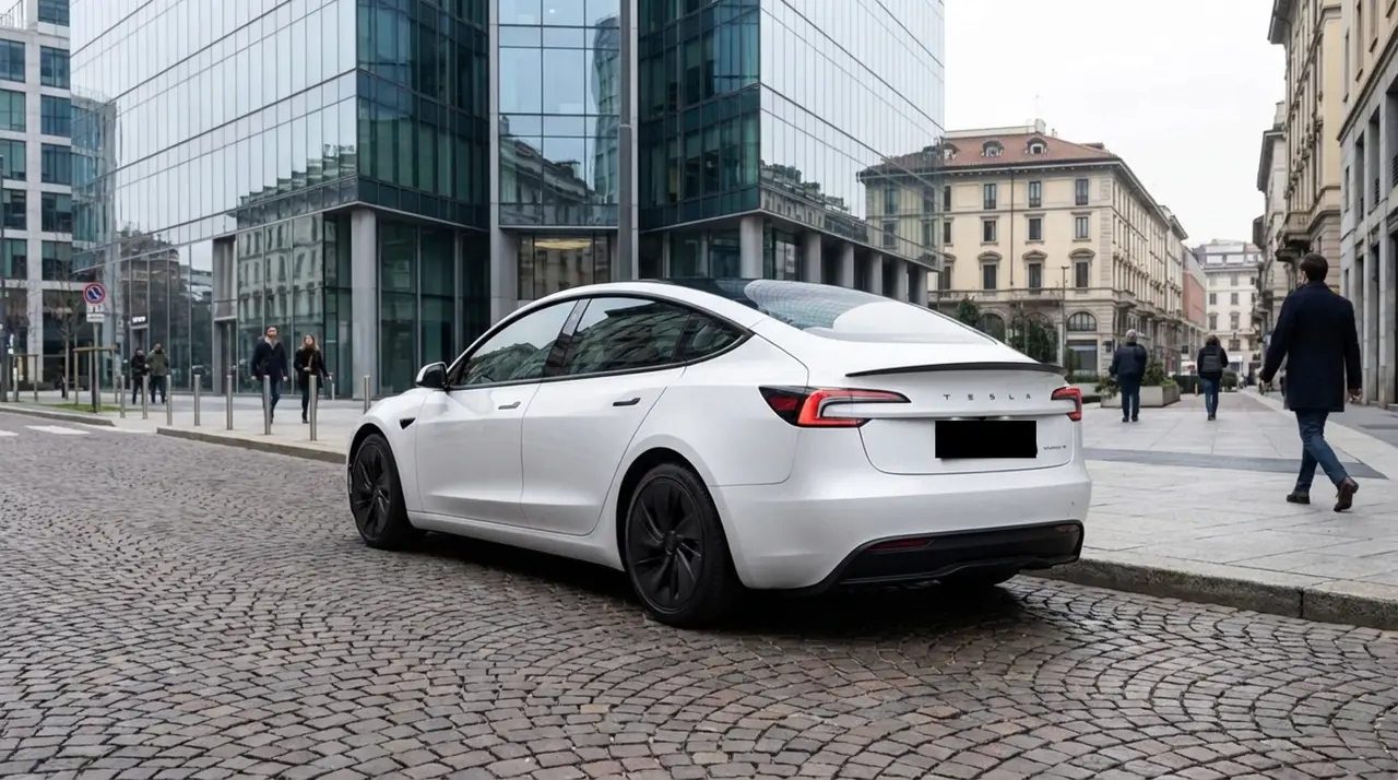 Tesla Model 3 Performance 2026, exterior — Nice Super Car Rental, Niza. El Tesla Model 3 Performance 2026 combina una potencia de 510 CV con una respuesta…